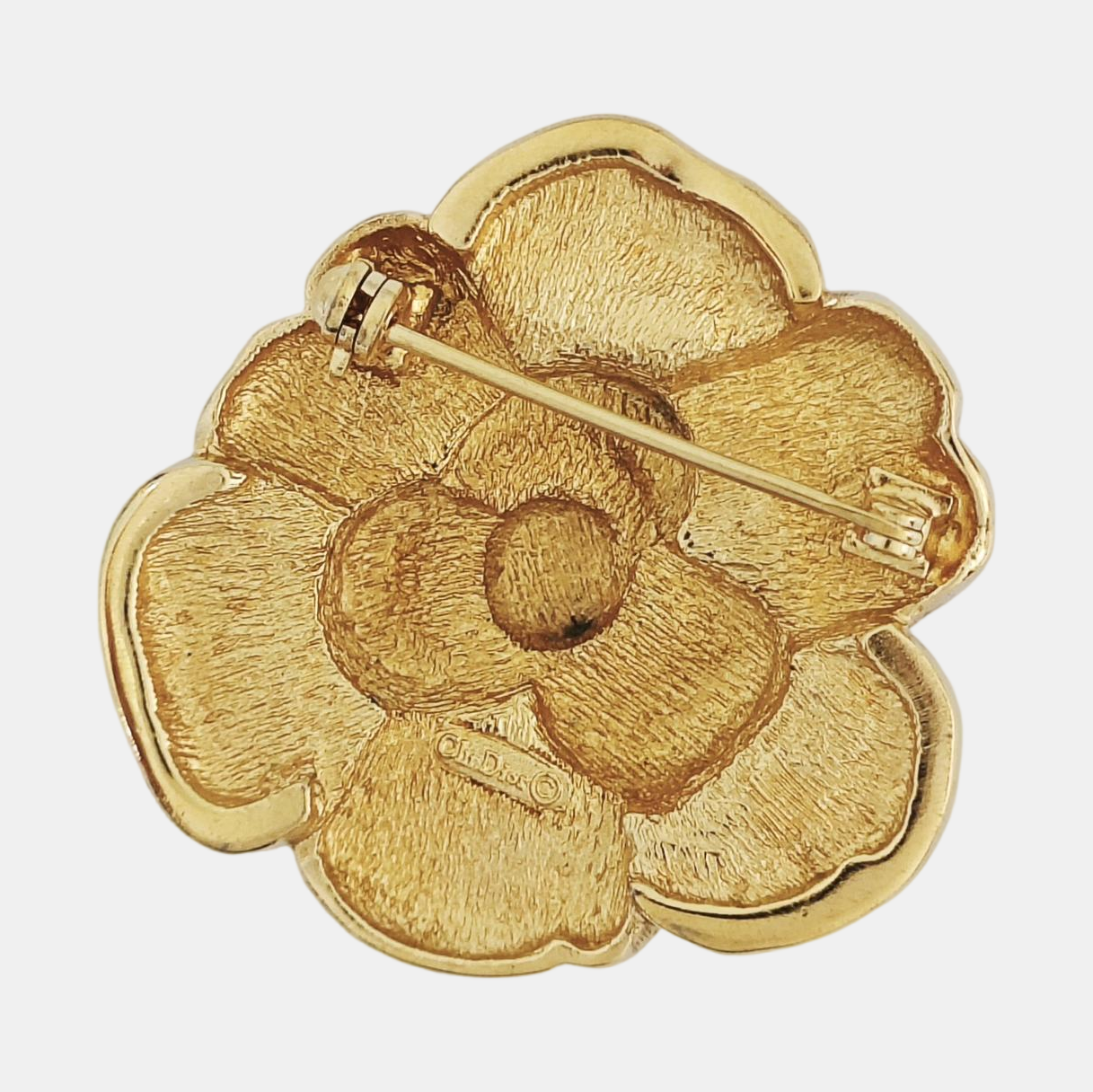Metal Gold Brooch