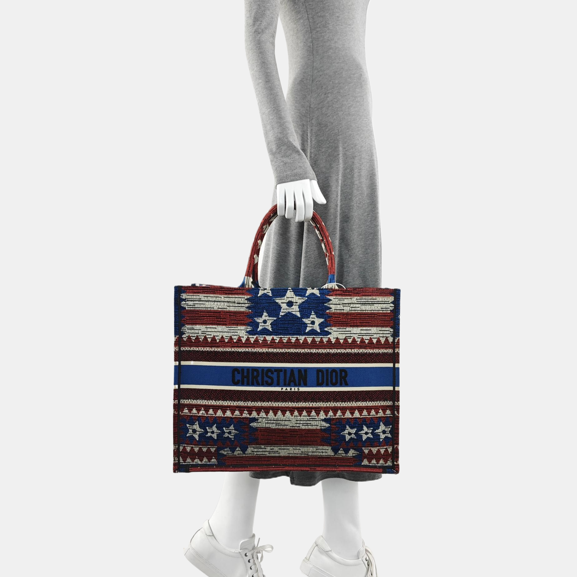 Book Tote Large Canvas Multicolor