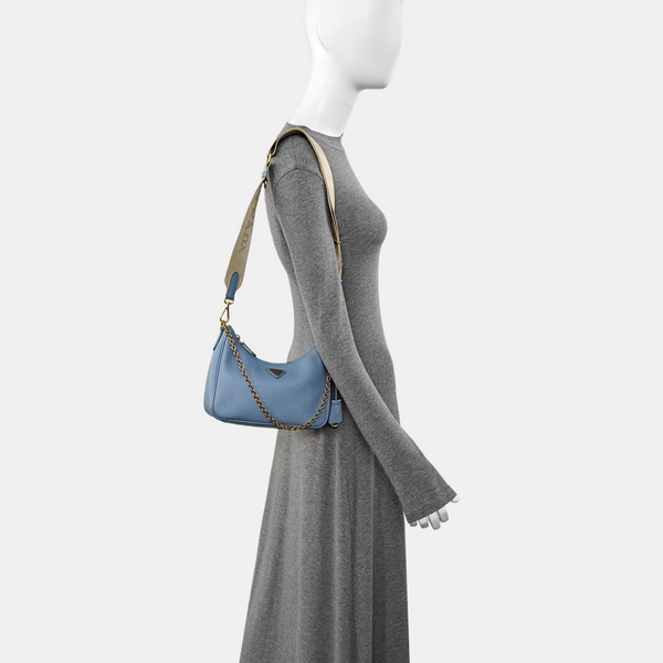 Re-Edition2005 Saffiano Calfskin Blue