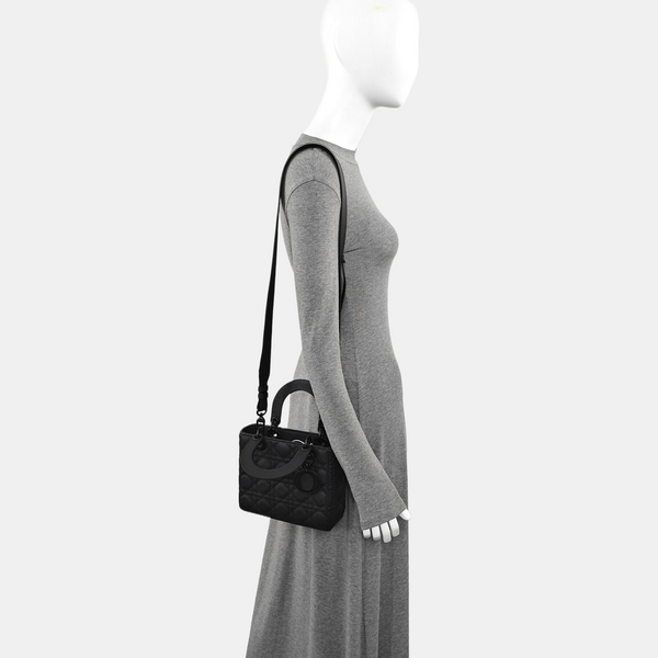 Lady Dior Small Cannage Calfskin Black