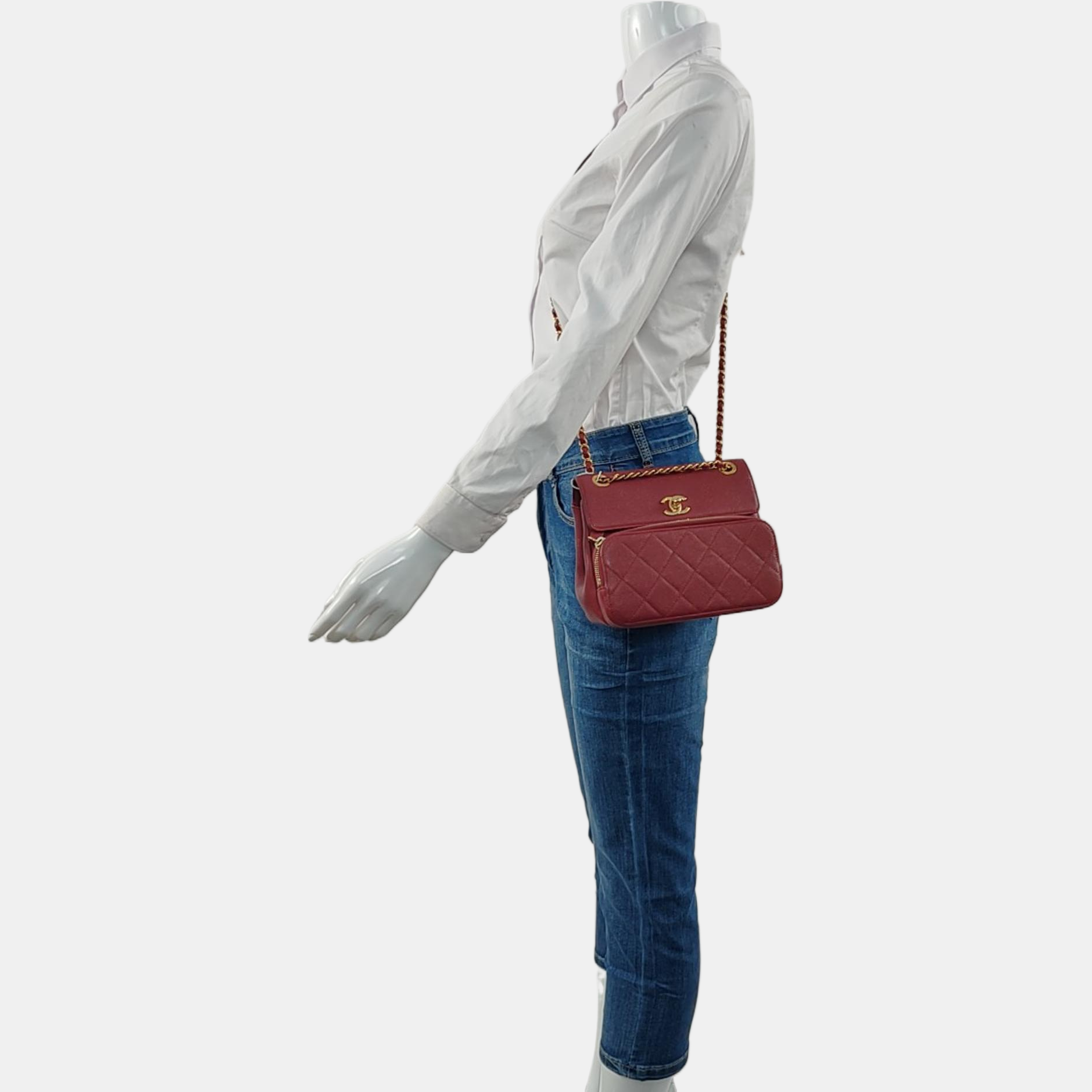 Grained Calfskin Red