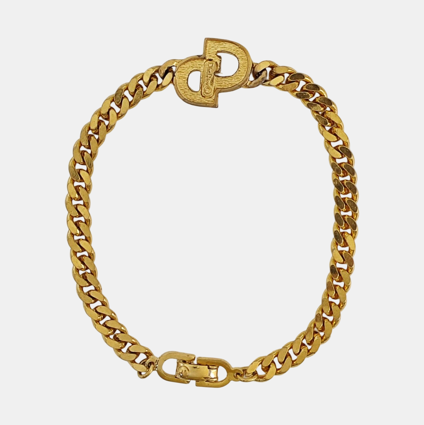 CD Navy Metal Gold Bracelet