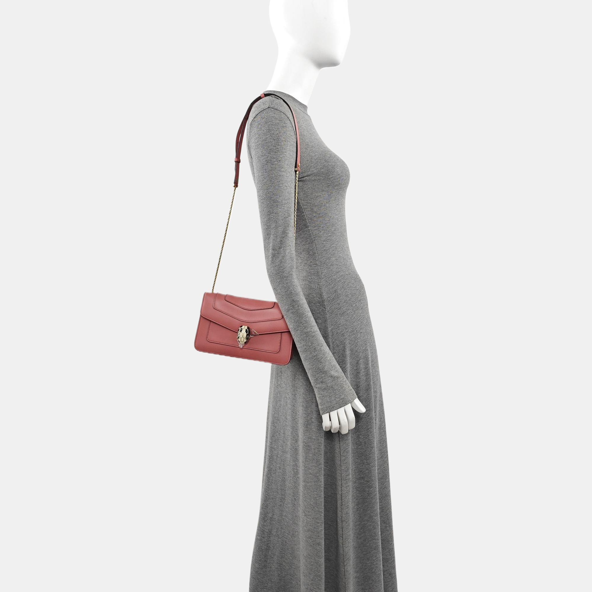 SERPENTI FOREVER Small Calfskin Pink