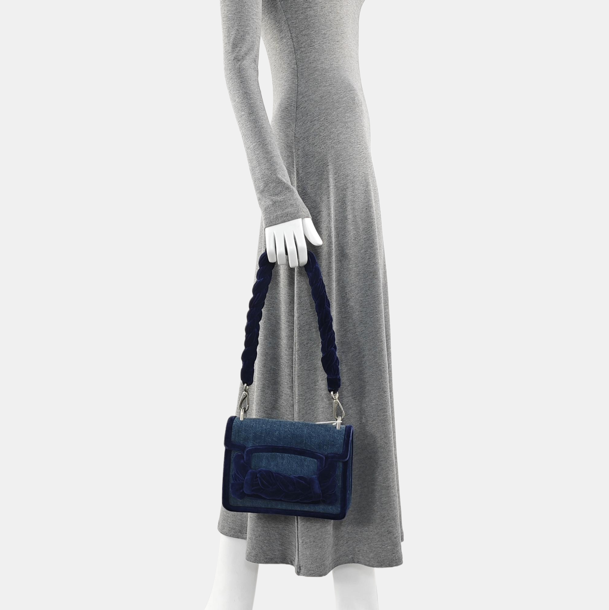 Denim Shoulder Bag Blue
