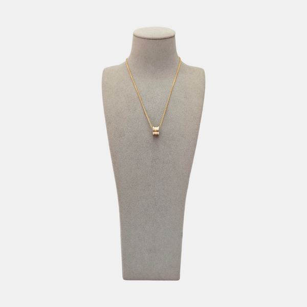 B.ZERO1 18k White Gold Rose Gold Necklace