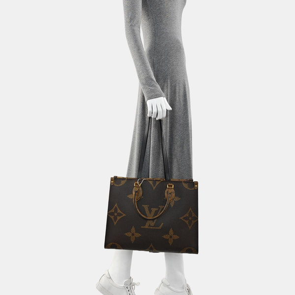 ONTHEGO MM Monogram Coated Canvas Brown