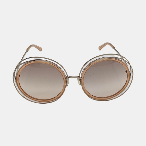Brown Metal Sunglasses