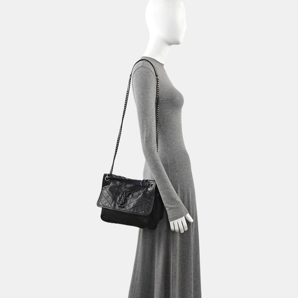 NIKI Medium Quilted Calfskin Black