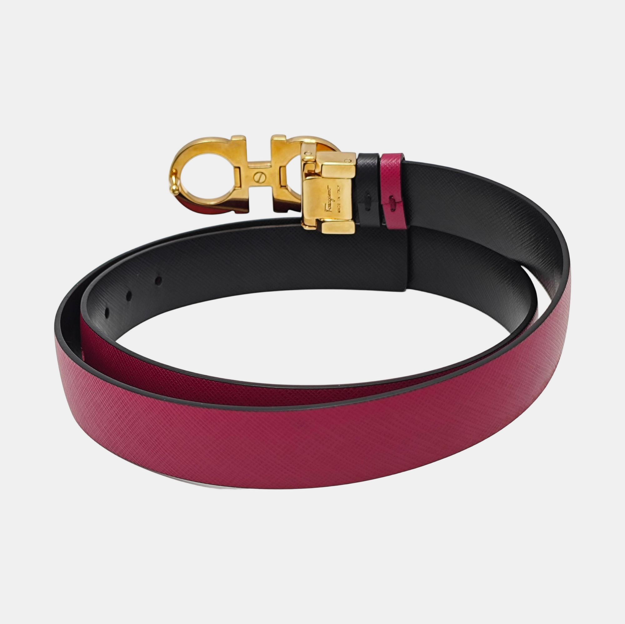 Leather Belt Red