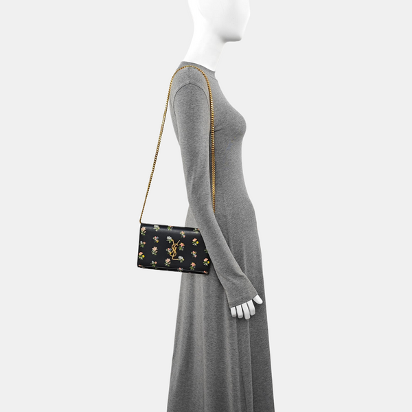 Calfskin Shoulder Bag Black