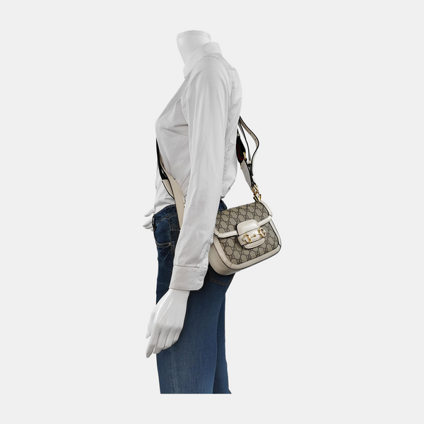 Horsebit 1955 Mini Coated Canvas Beige
