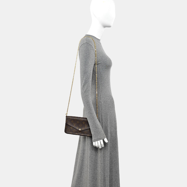 FÉLICIE Monogram Coated Canvas Brown