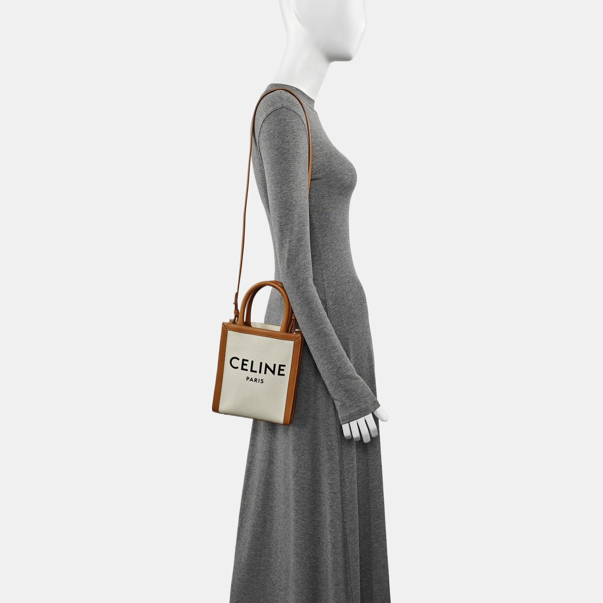 CABAS CELINE Mini Canvas White