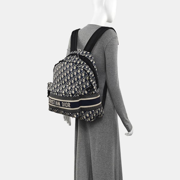 Diortravel Oblique Canvas Blue