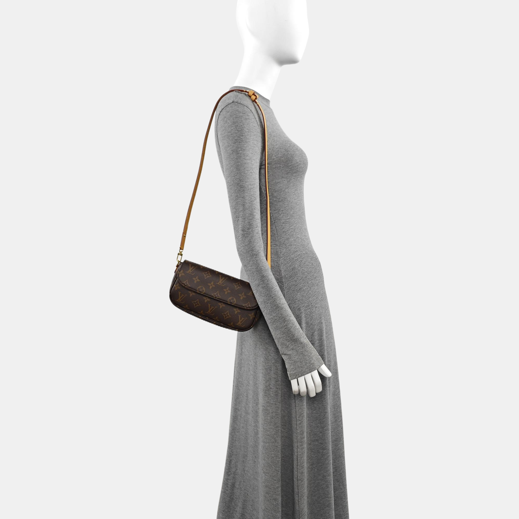 IVY Monogram Coated Canvas Brown