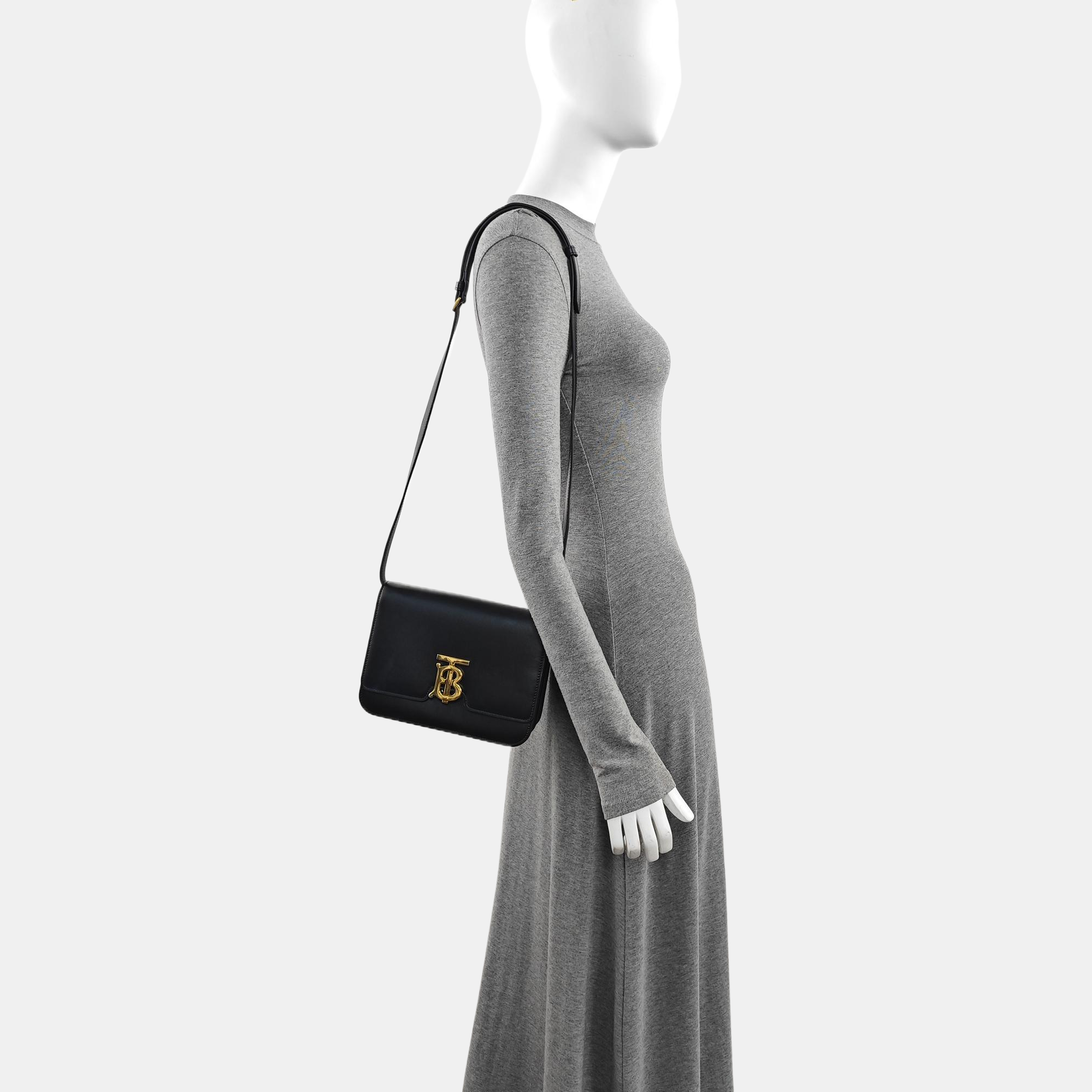 TB Small Calfskin Black