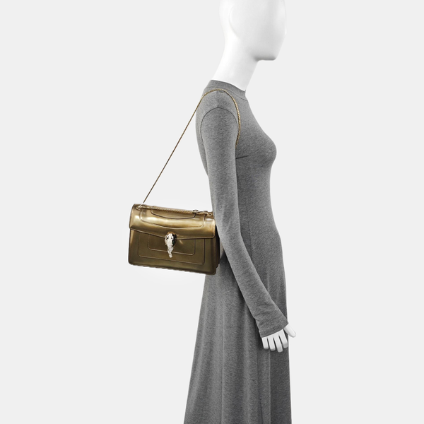 SERPENTI FOREVER Medium Calfskin Beige