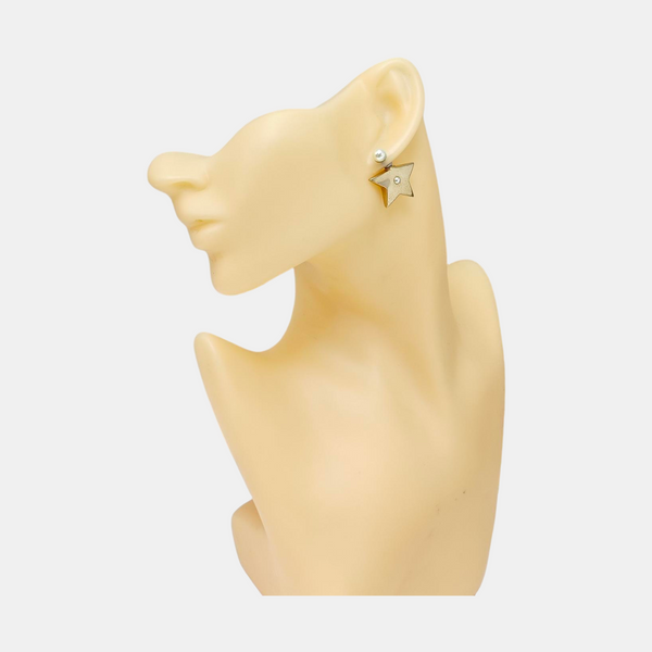 Metal Gold Stud Earrings