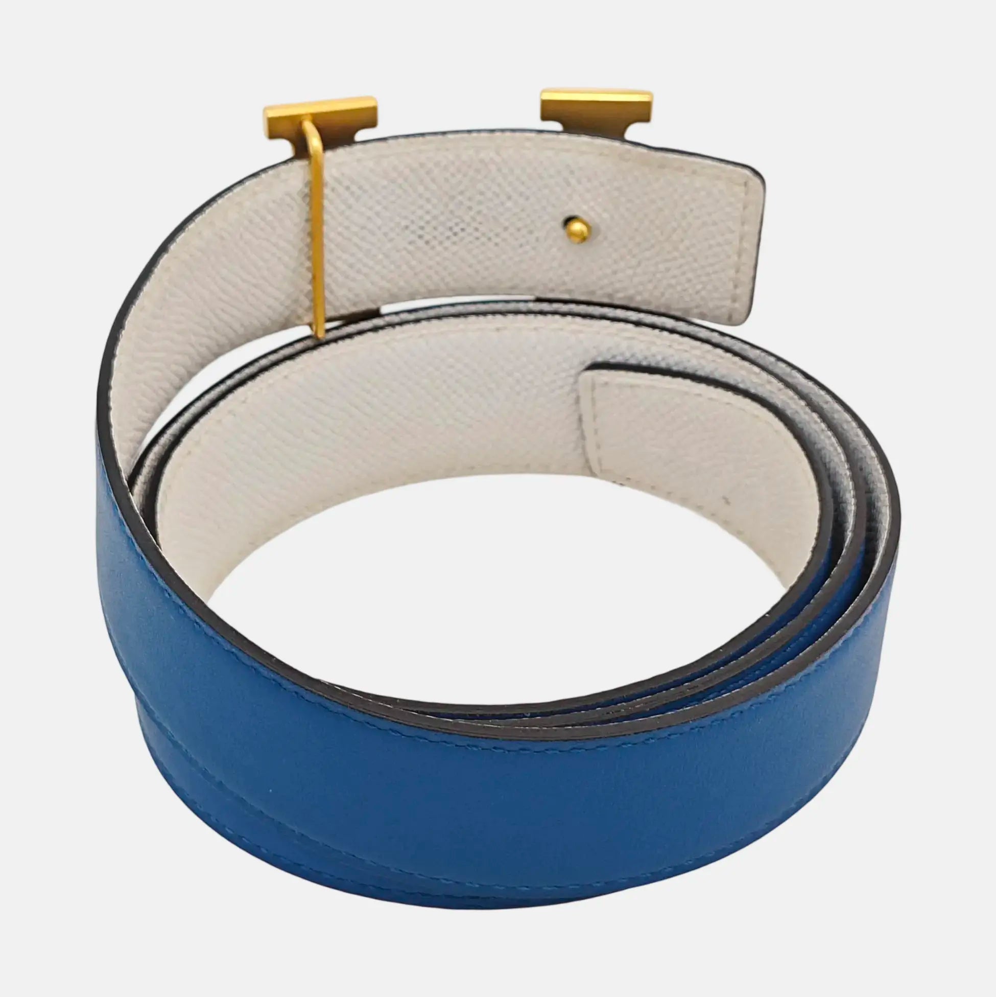 Leather Belt Blue