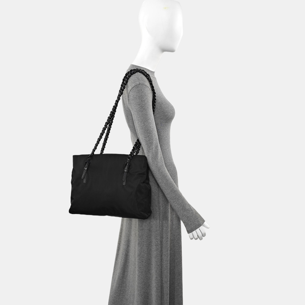 Nylon Shoulder Bag Black