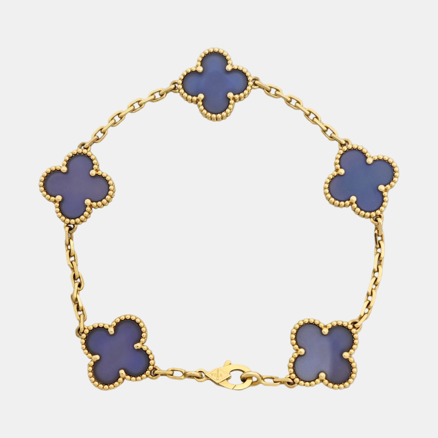 Vintage Alhambra 18k Gold Bracelet
