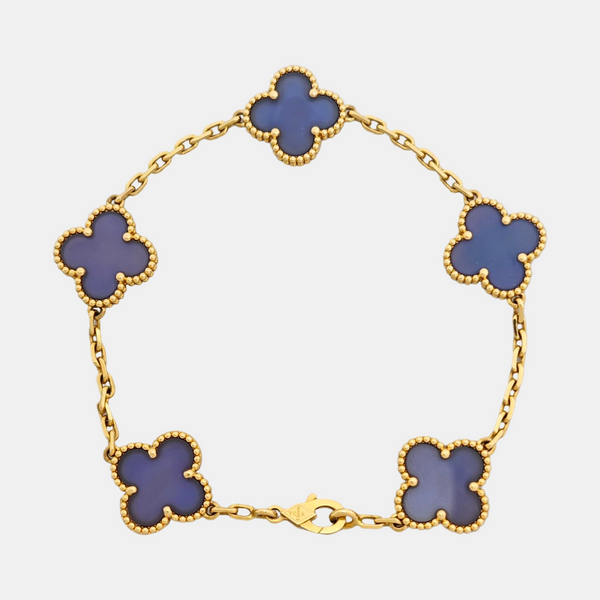 Vintage Alhambra 18k Gold Bracelet