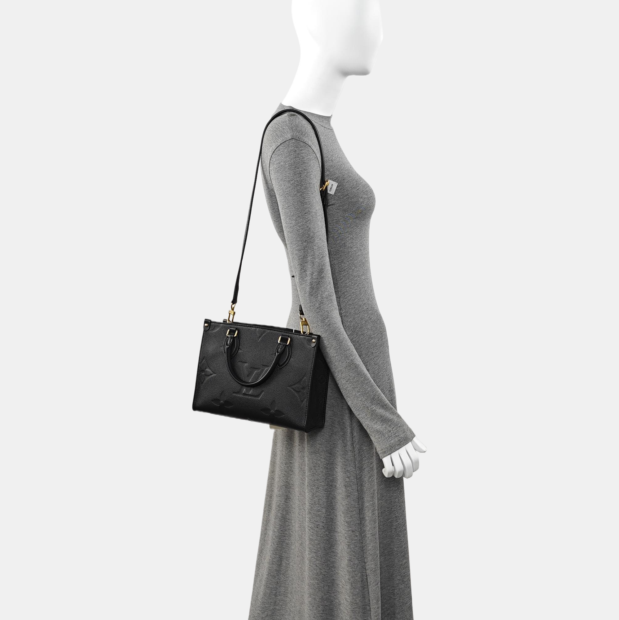 ONTHEGO PM Monogram Calfskin Black