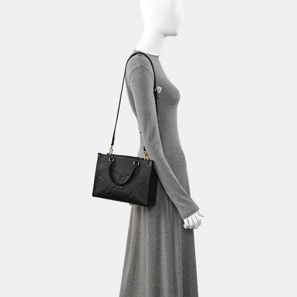 ONTHEGO PM Monogram Calfskin Black