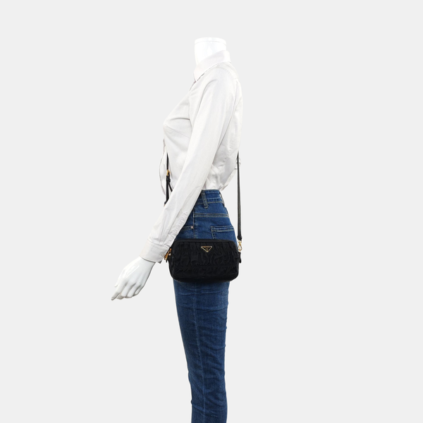 Nylon Shoulder Bag Black