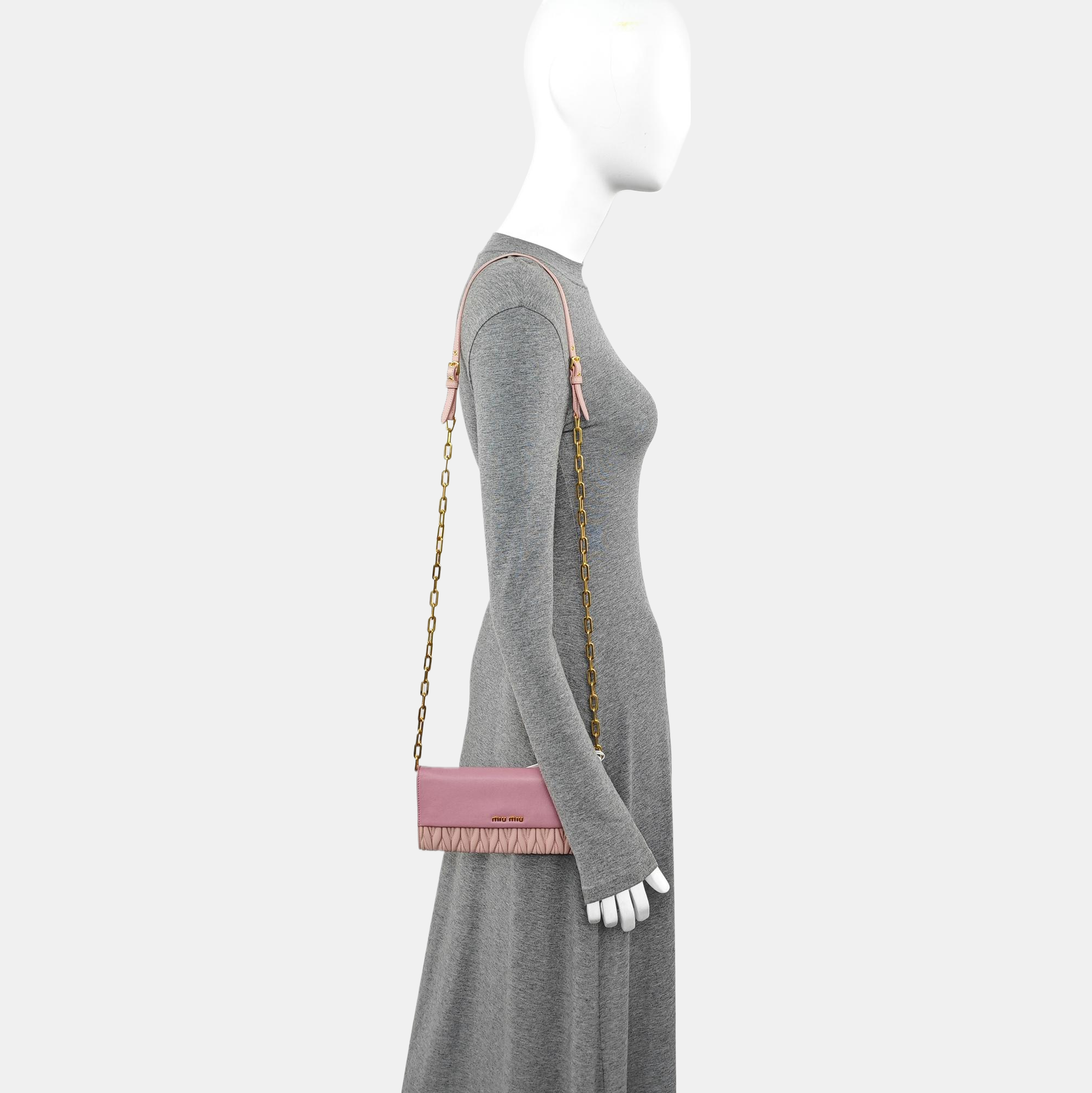 Quilted Lambskin Shoulder Bag Pink
