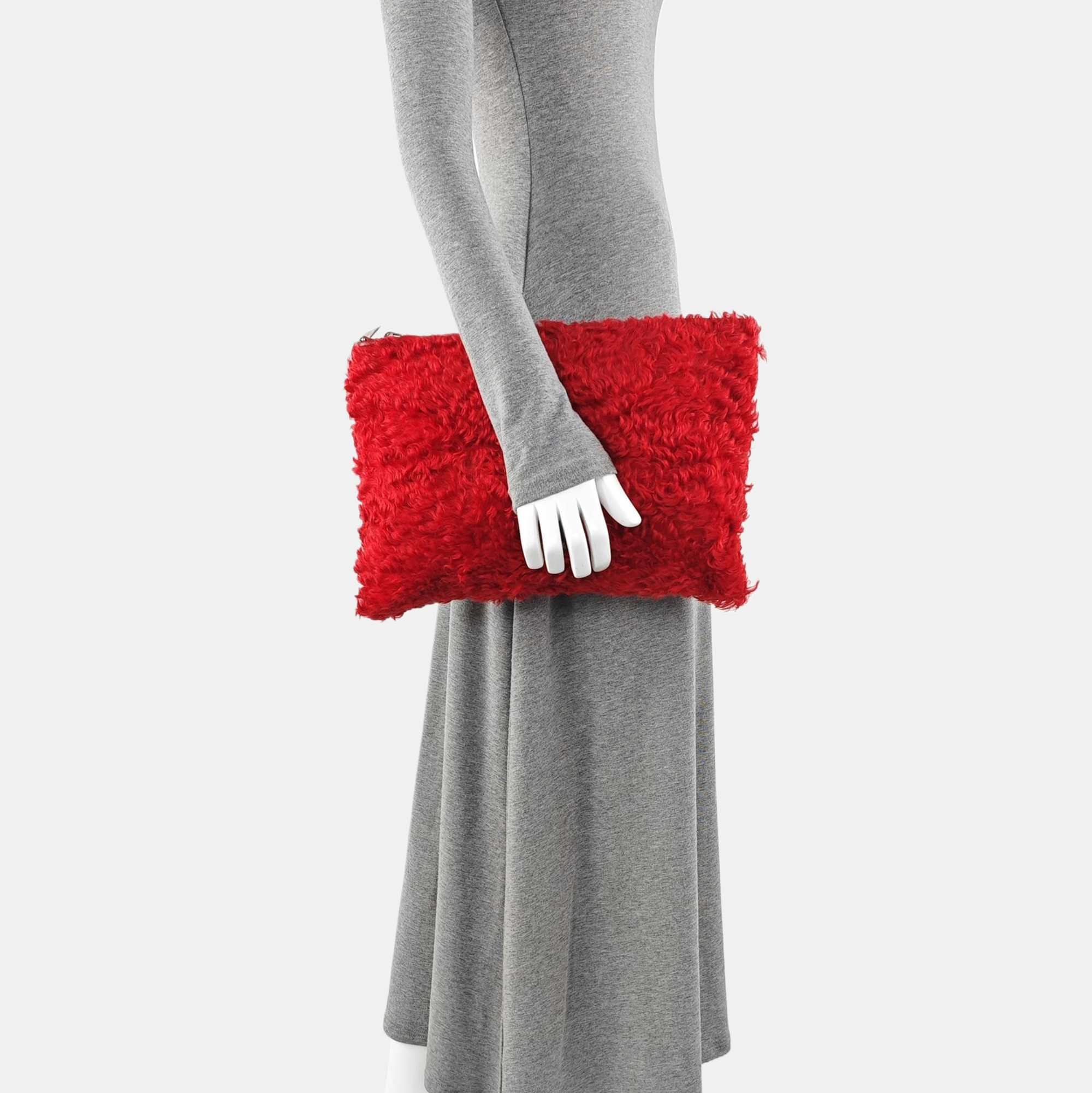 Horsehair Clutch Red