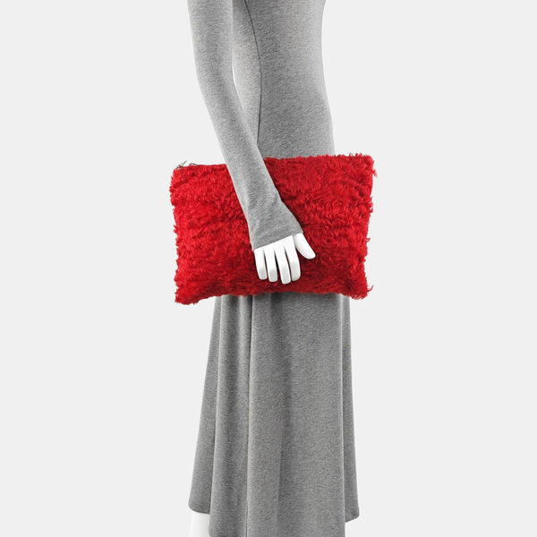 Horsehair Clutch Red