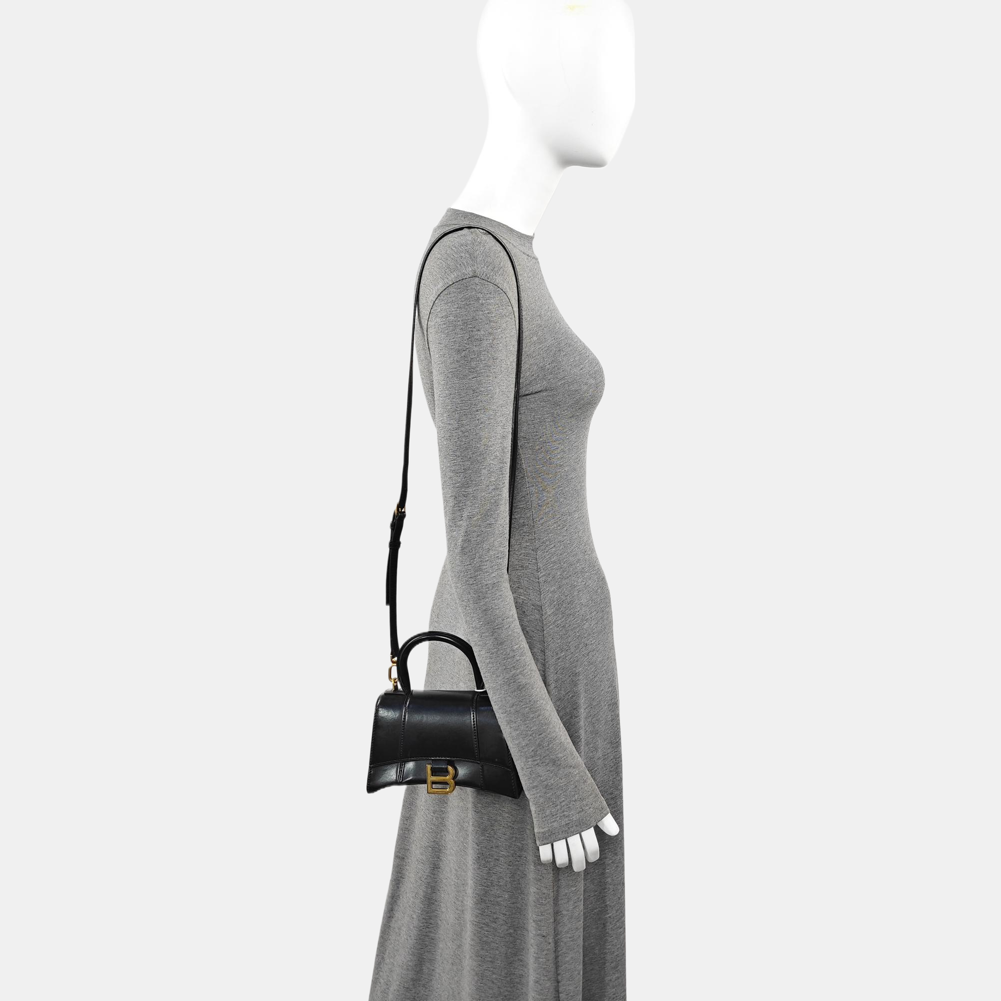 Hourglass XS Calfskin Black