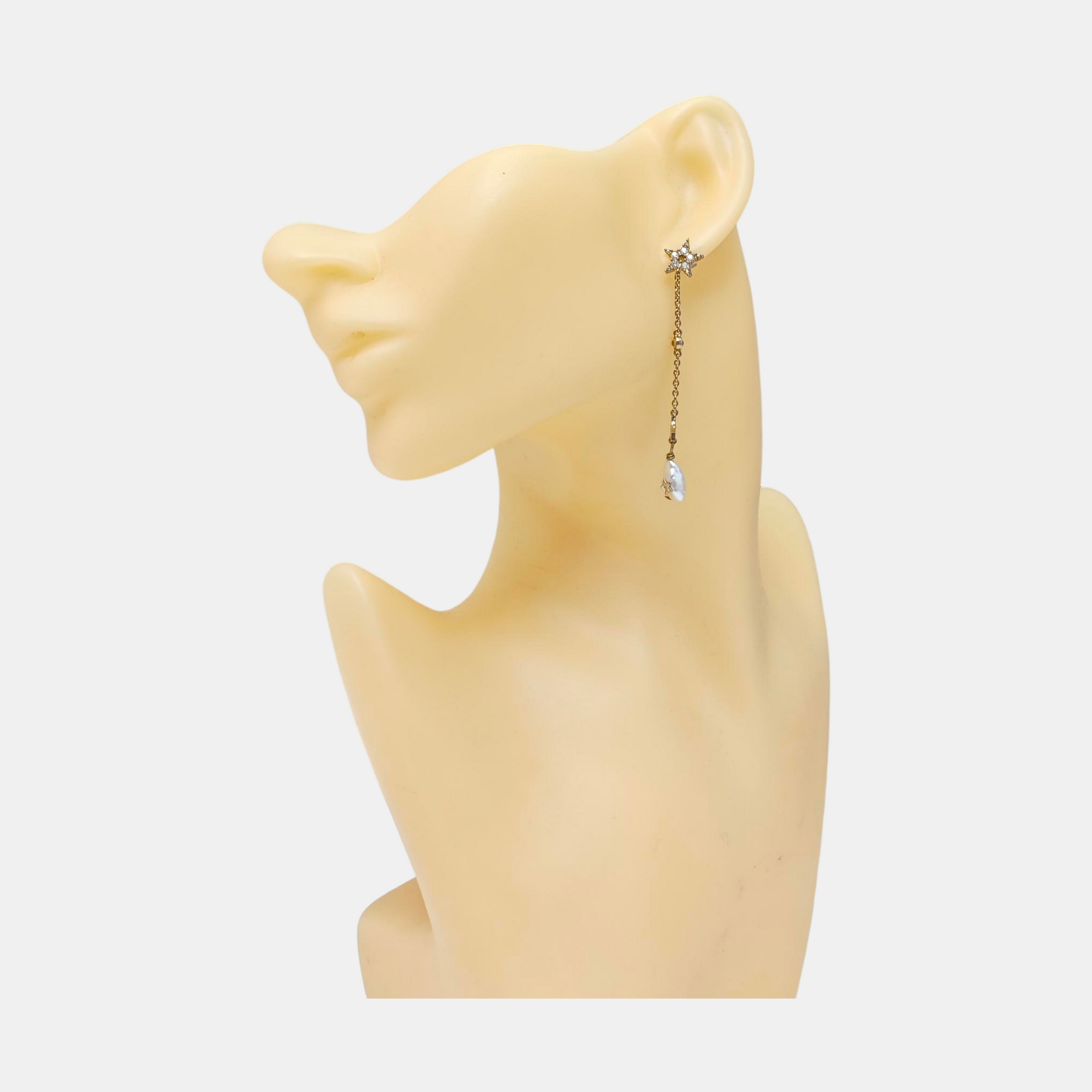 La Petite Tribale Metal Gold Stud Earrings
