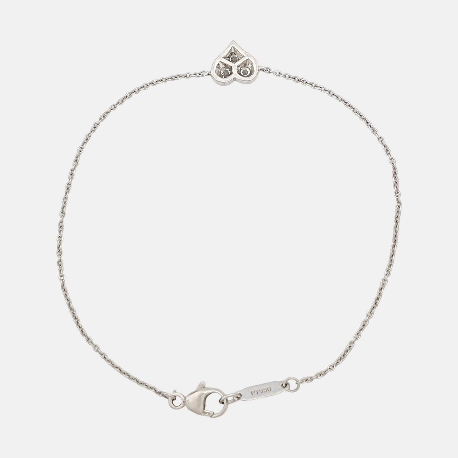 Tiffany Hearts Platinum 950 Silver Bracelet