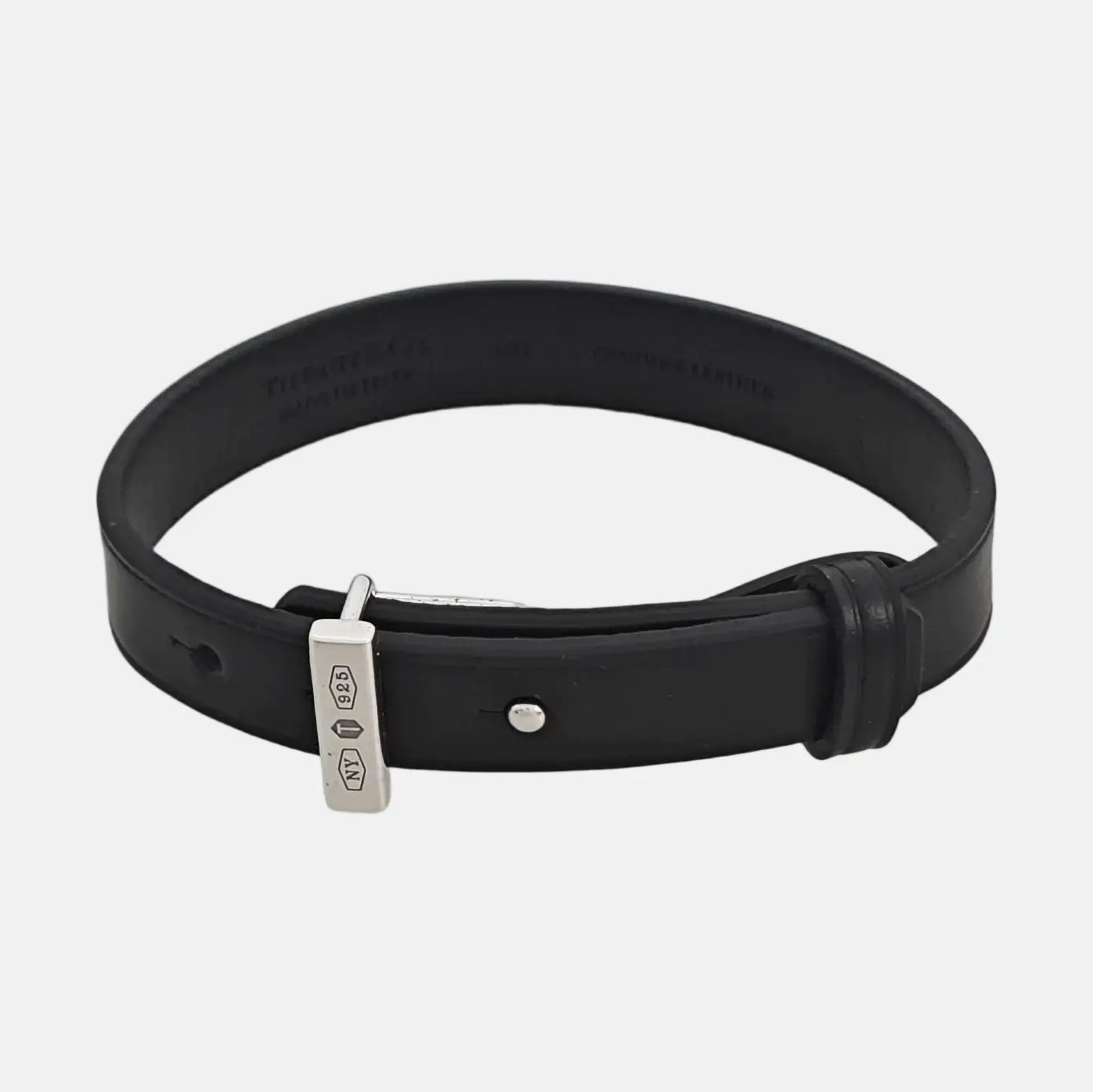 Tiffany 1837 925 Sterling Silver Black Bracelet