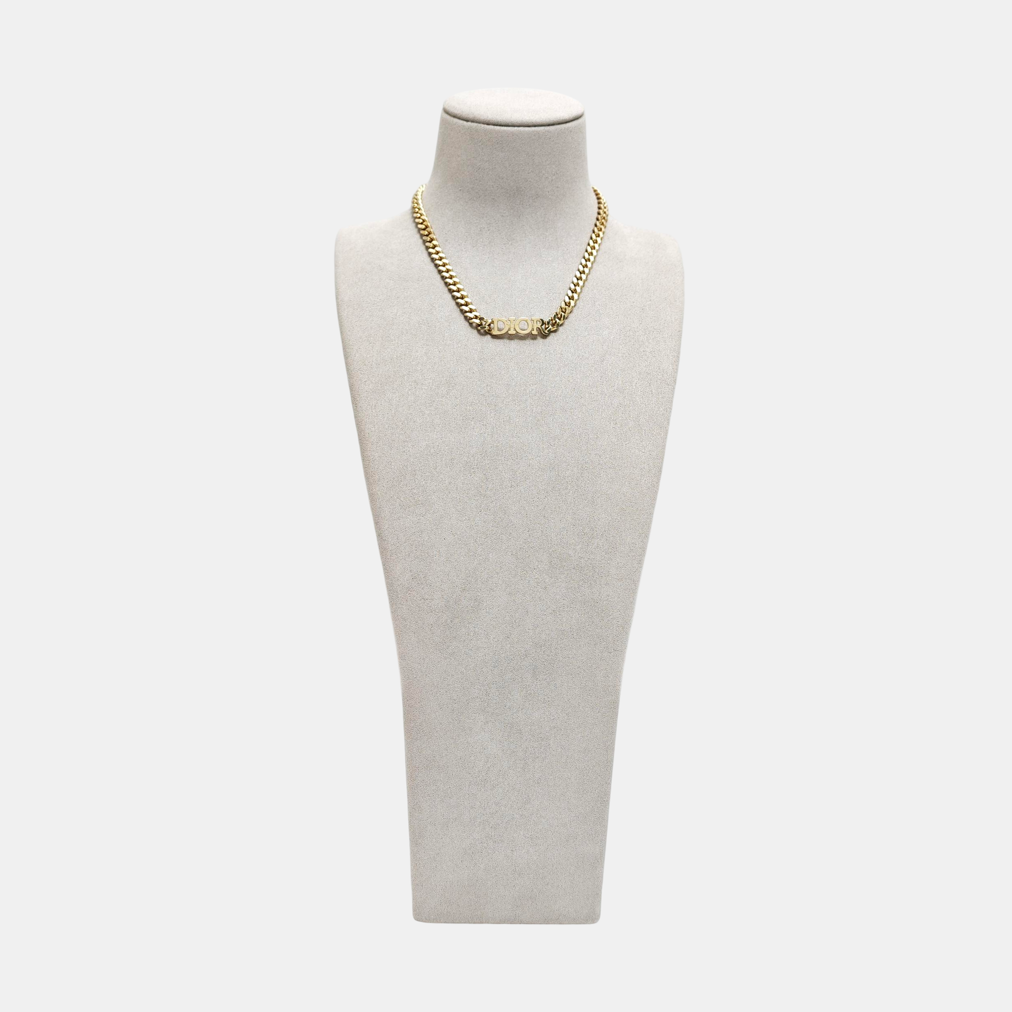 Petit CD Metal Gold Necklace