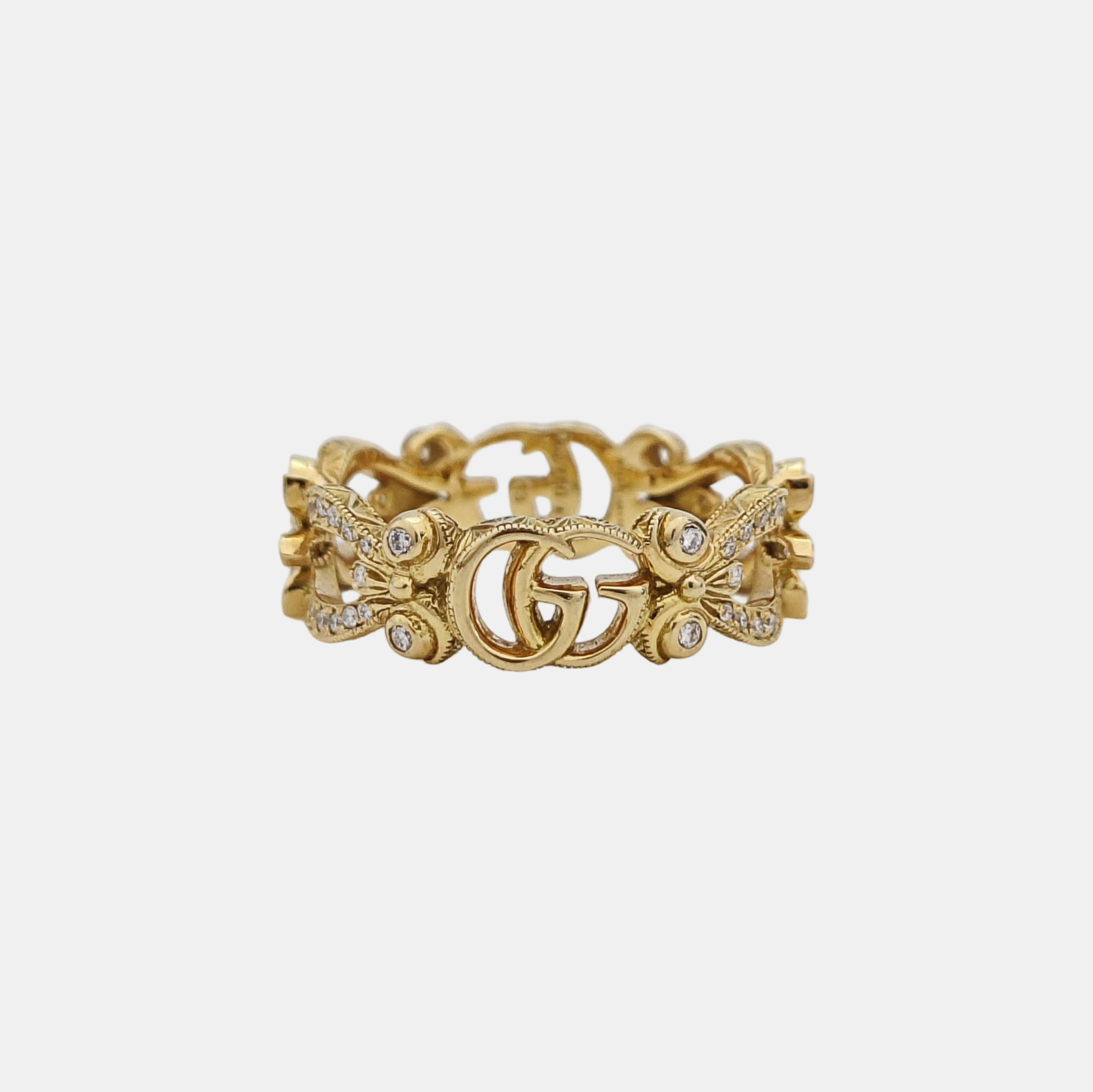 Gucci Flora 18k Gold Ring HK 13