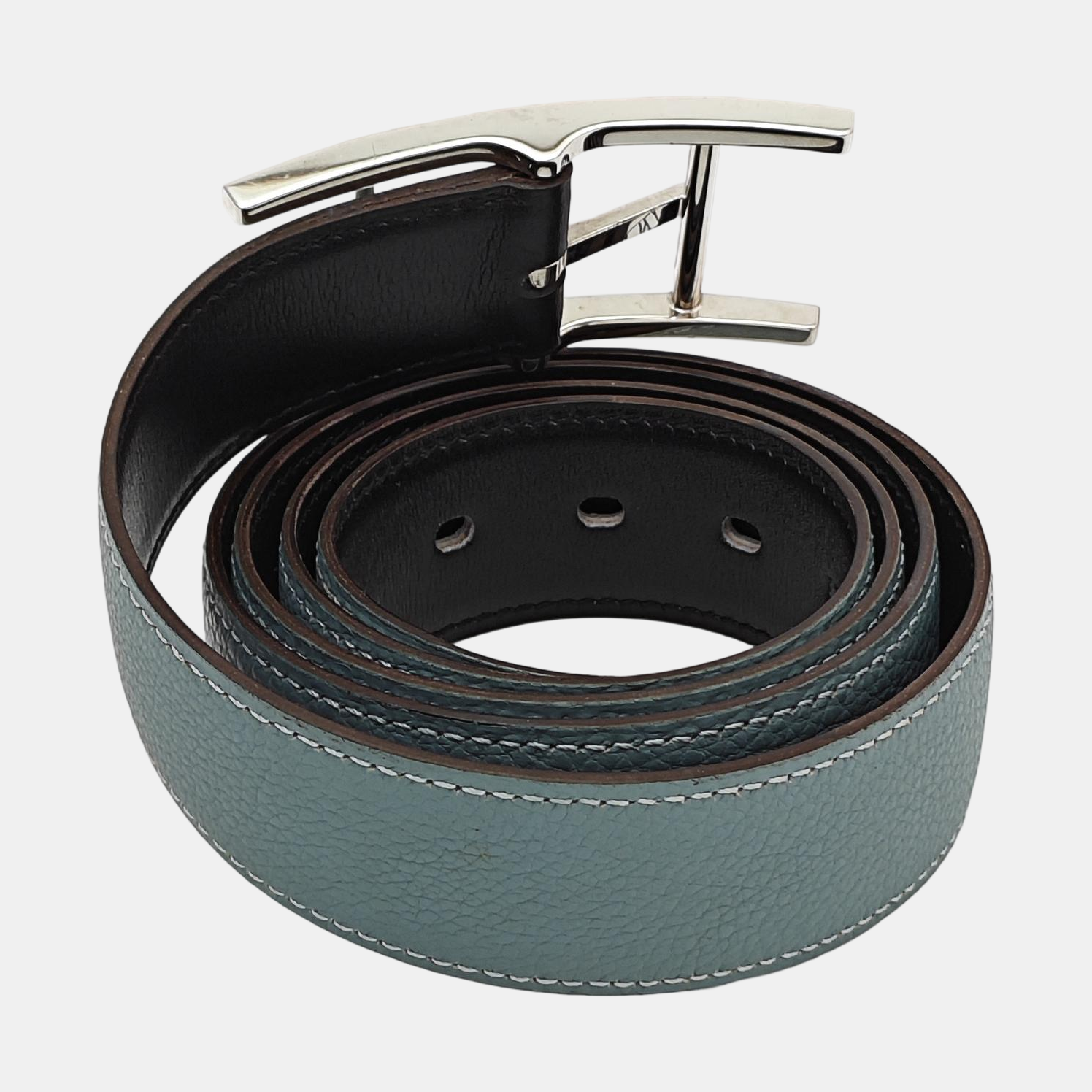 Leather Belt Blue