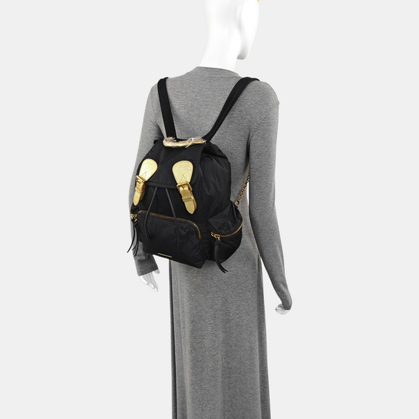The Rucksack Medium Nylon Black