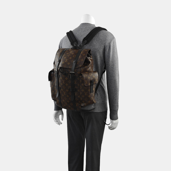 CHRISTOPHER MM Monogram Coated Canvas Brown
