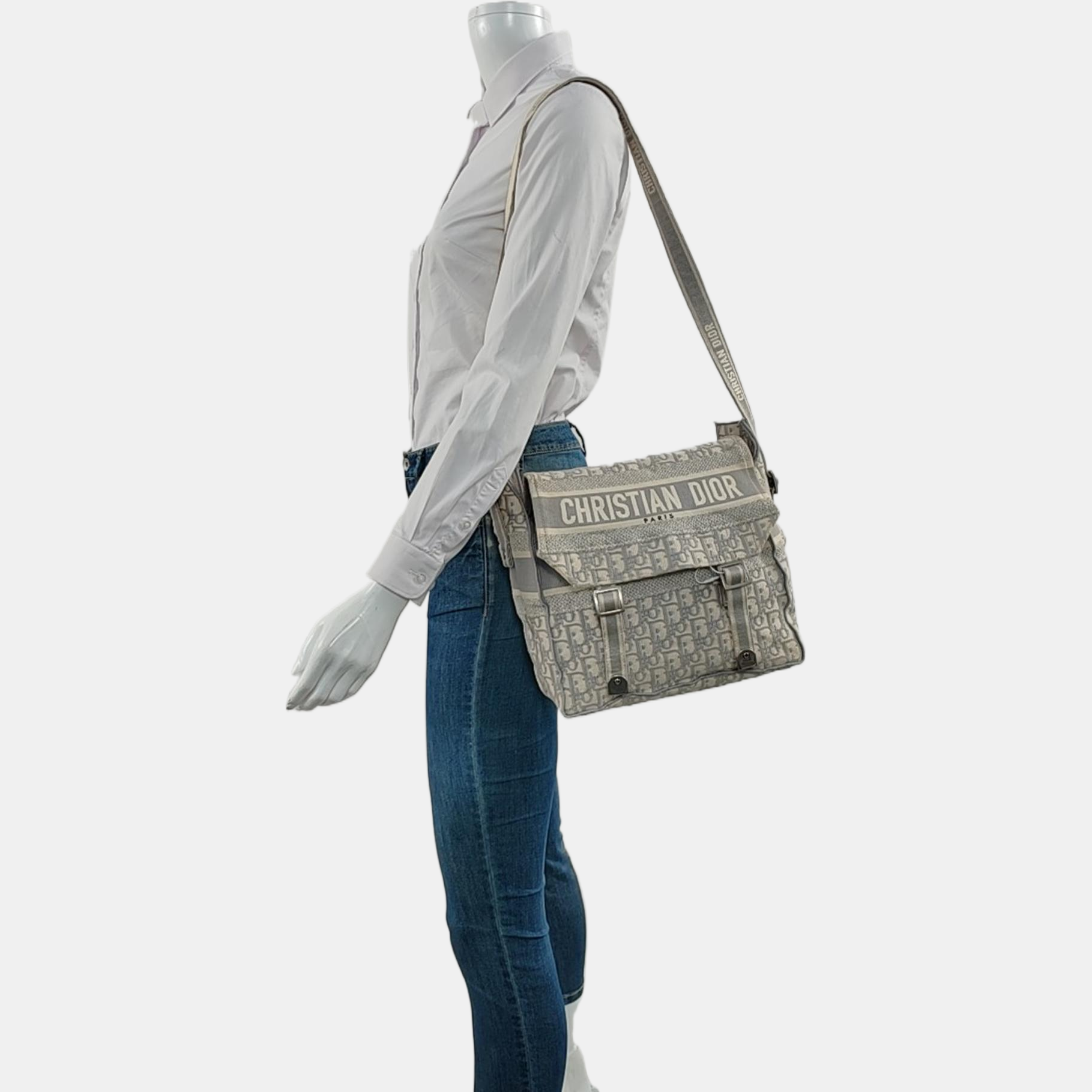 Diorcamp Large Oblique Canvas Gray