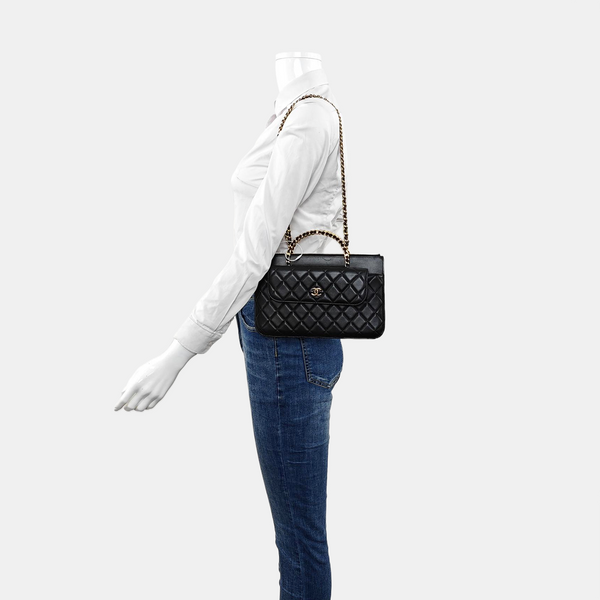 Quilted Lambskin Black