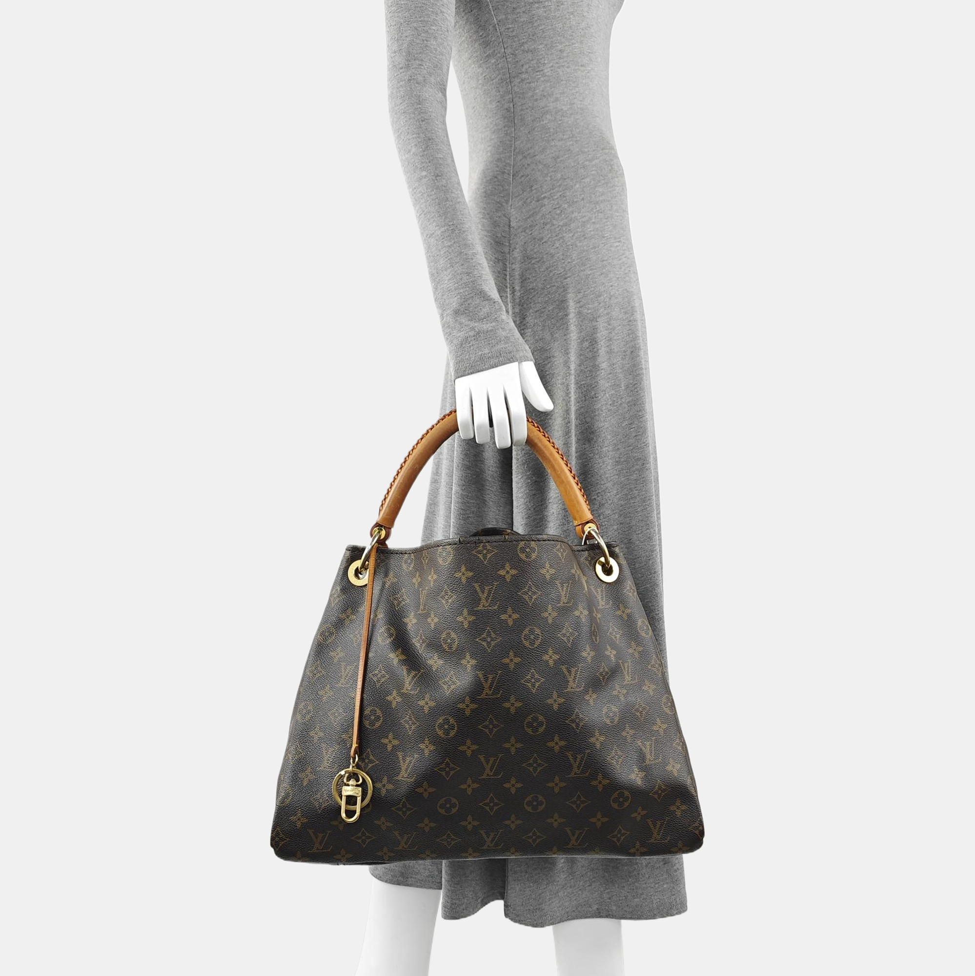 ARTSY MM Monogram Coated Canvas Brown