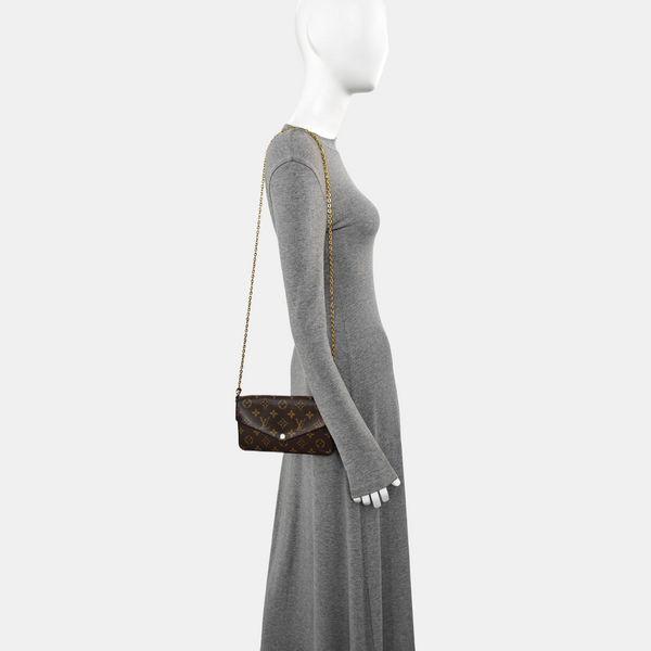 FÉLICIE Monogram Coated Canvas Brown