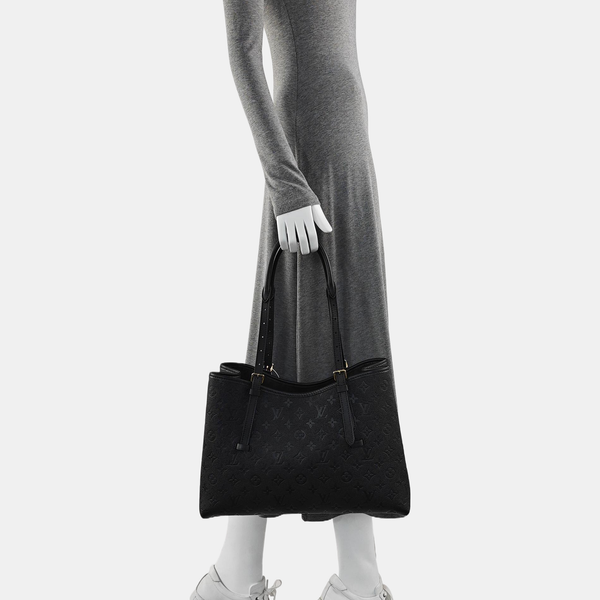 BABYLONE TOTE MM Monogram Calfskin Black