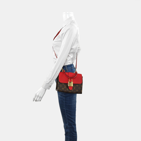 Authenticated pre-owned  LOCKY BB Monogram Coated Canvas Red - Shoulder Bag at Looply