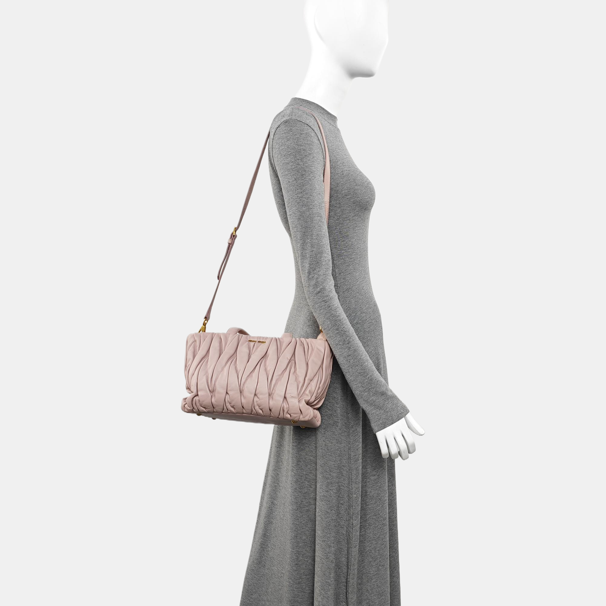 Quilted Lambskin Tote Bag Pink