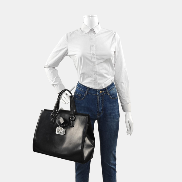Calfskin Tote Bag Black