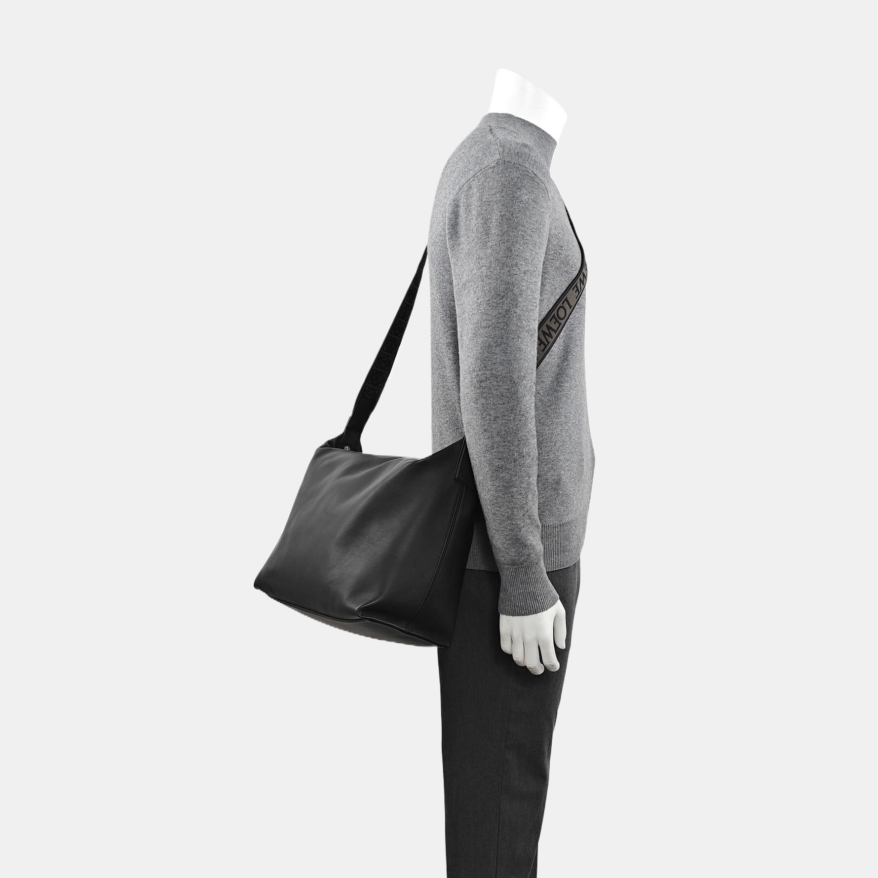 Calfskin Shoulder Bag Black